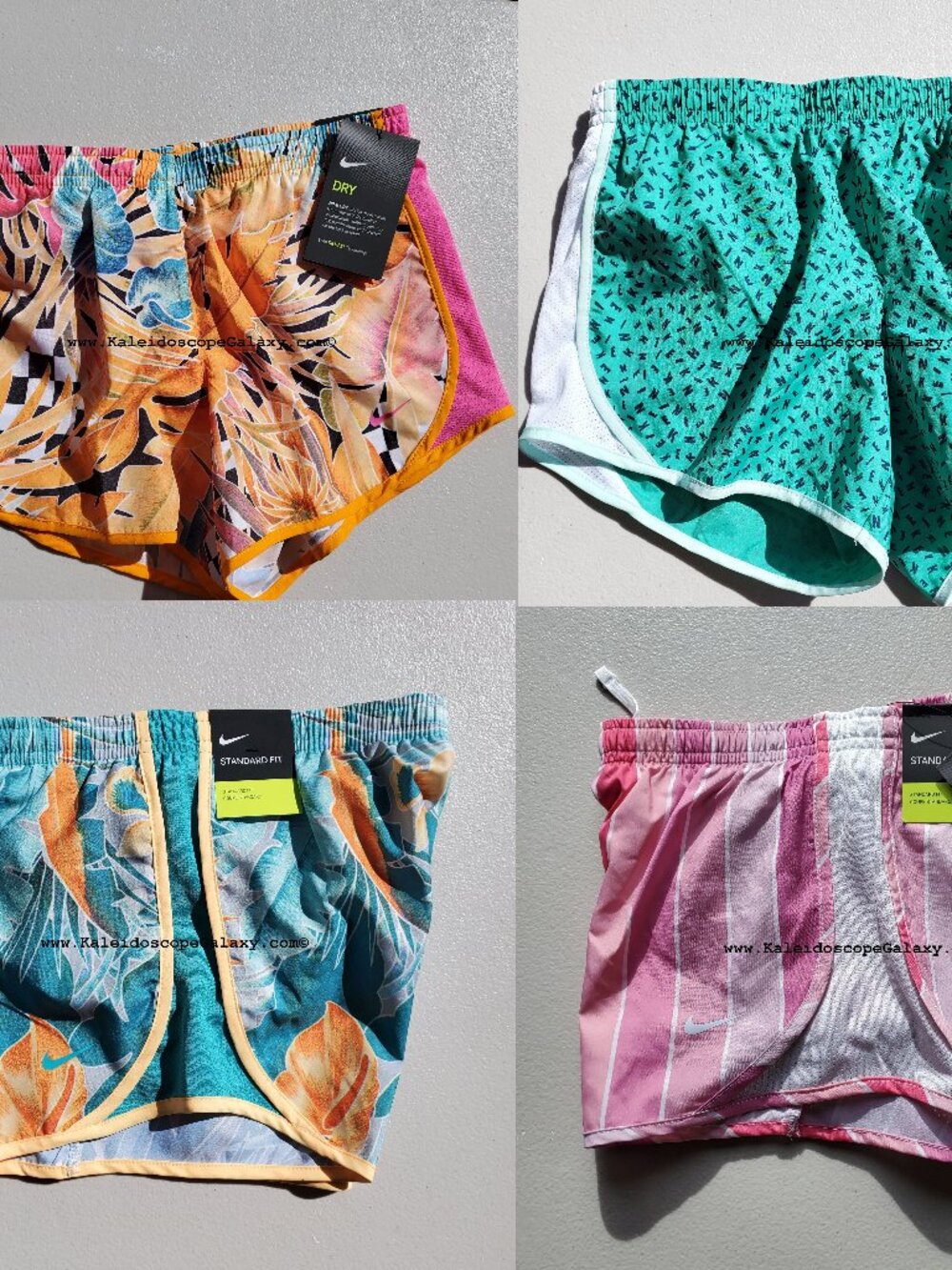 Nike Girls Youth Size Medium ~ 4 Pairs of Dri-fit Running Shorts ~ NWT